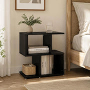Black Bedside Table 50x30x51.5 Cm, Engineered Wood