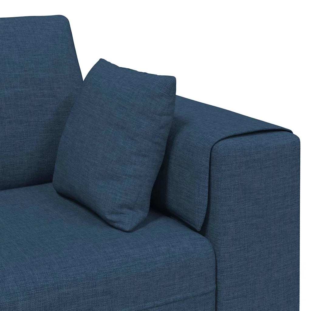 Divano con cuscino Blu 250 x 77 x 76 cm Tessuto 3335150