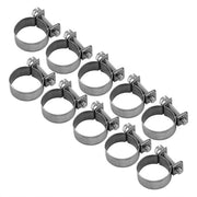 Slang Klem RVS - 10 Stuks - Diametro 6-20mm - Acciaio Inossidabile 304 - Resistente allo Shock e Duraturo - Slangklem Serrabile