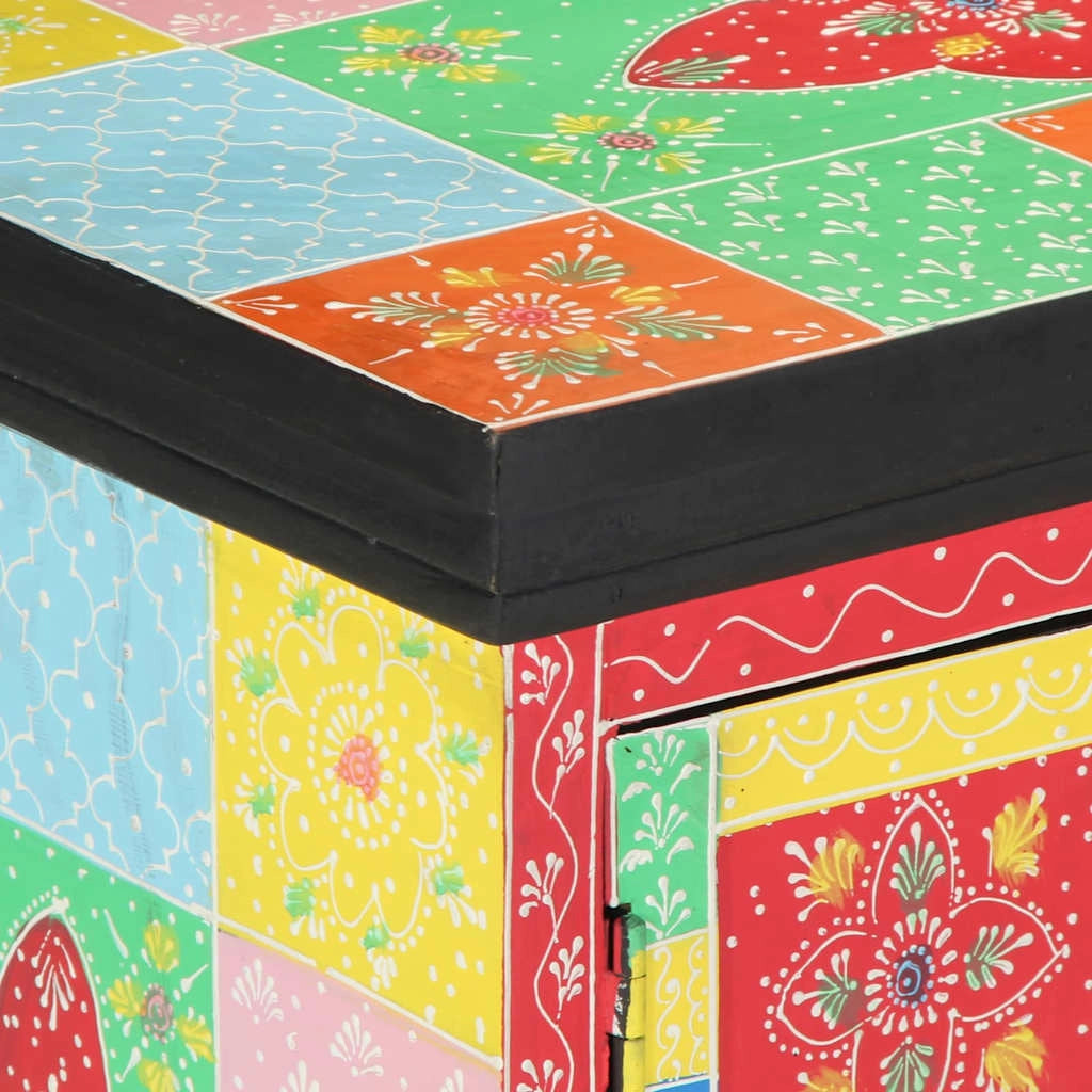 Pratico mobile porta TV moderno con ripiani 100 x 35 x 50 cm in legno massello di mango 02_0057710