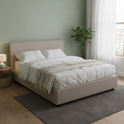 Letto Matrimoniale Arcan, Letto Matrimoniale Sfoderabile Made in Italy, Grigio Tortora\