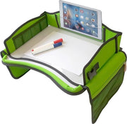 Tavolo per bambini - tavolo da lavoro per auto - tavolo per bambini per sedile posteriore - superficie lavabile - verde. Tavolo per bambini.