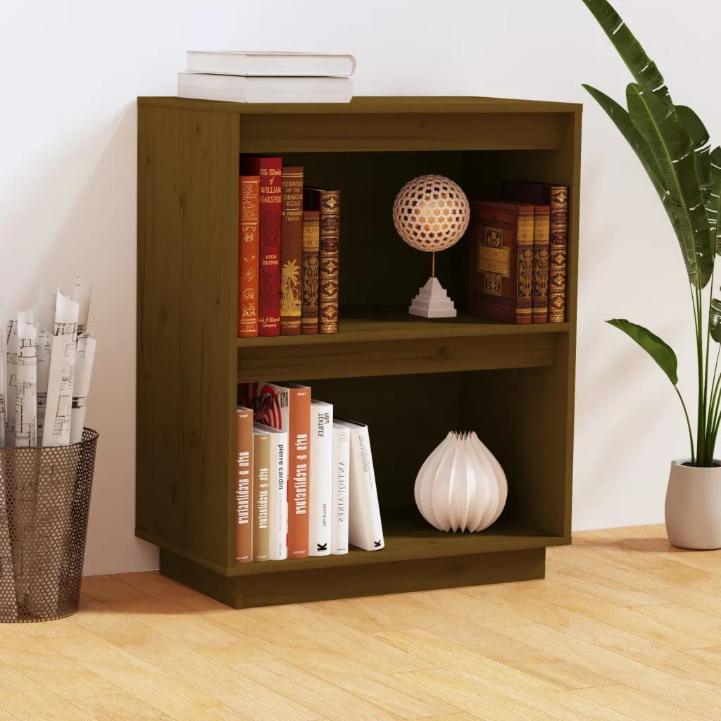 Mobile Consolle Ambrato 60x34x75 cm in Legno Massello di Pino 813822