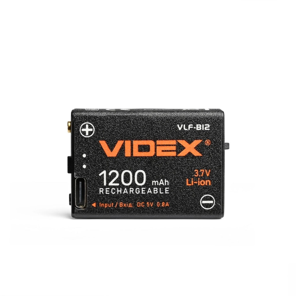 Videx VLF-B12 batteria Li-Ion 3,7V 1200mAh USB-C per frontali