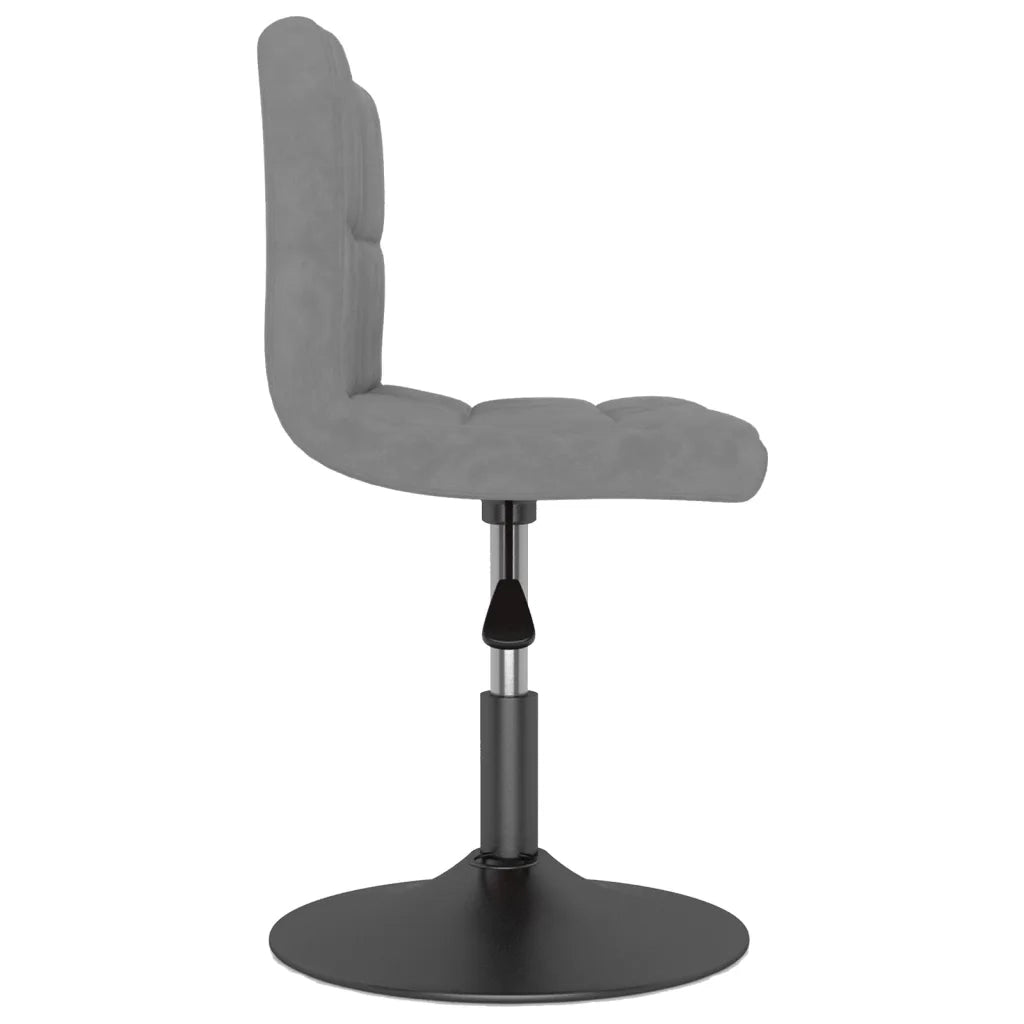 Sedie da Pranzo Girevoli 4 pz Grigio Scuro in Velluto 3087482