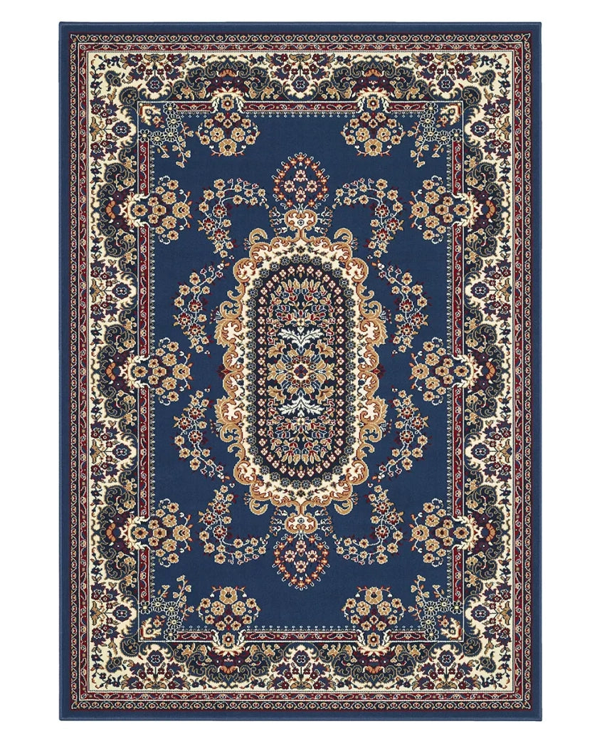 Tappeto ROYAL SHIRAZ 2063 AZZURRO cm.160x230 arredo salotto disegno moderno geometrico arredo casa