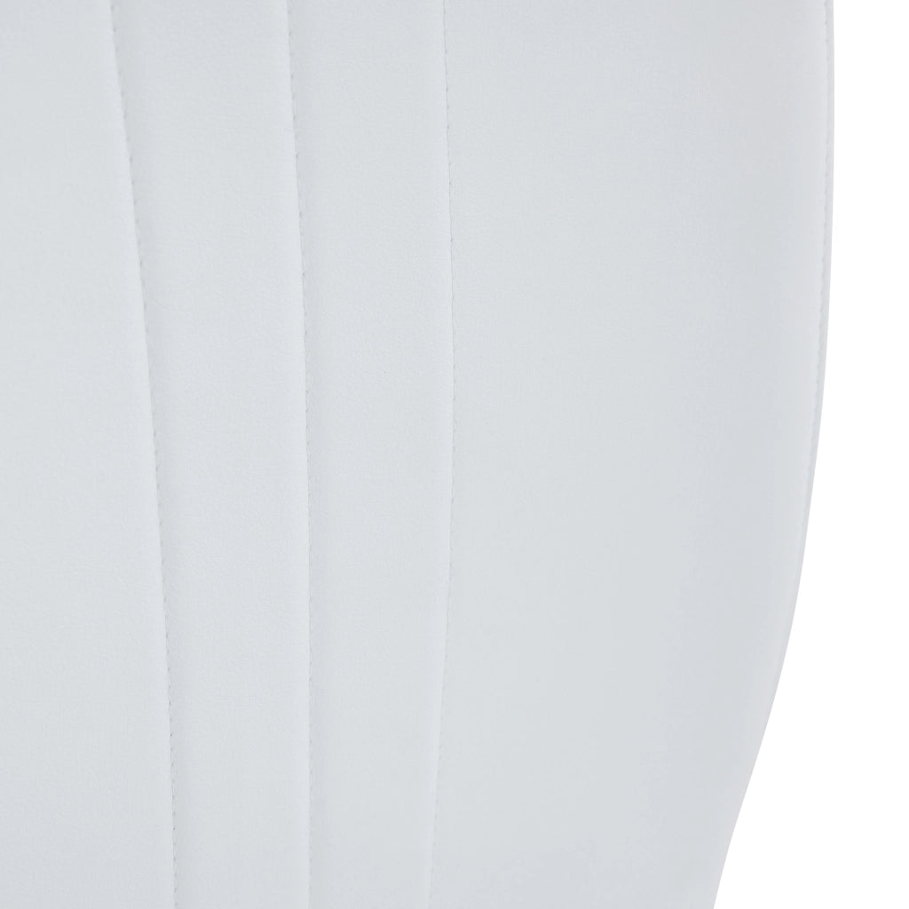 Set 2 Sedie da Pranzo in PU ¨C MINIMAL ¨C Bianche, Design Moderno