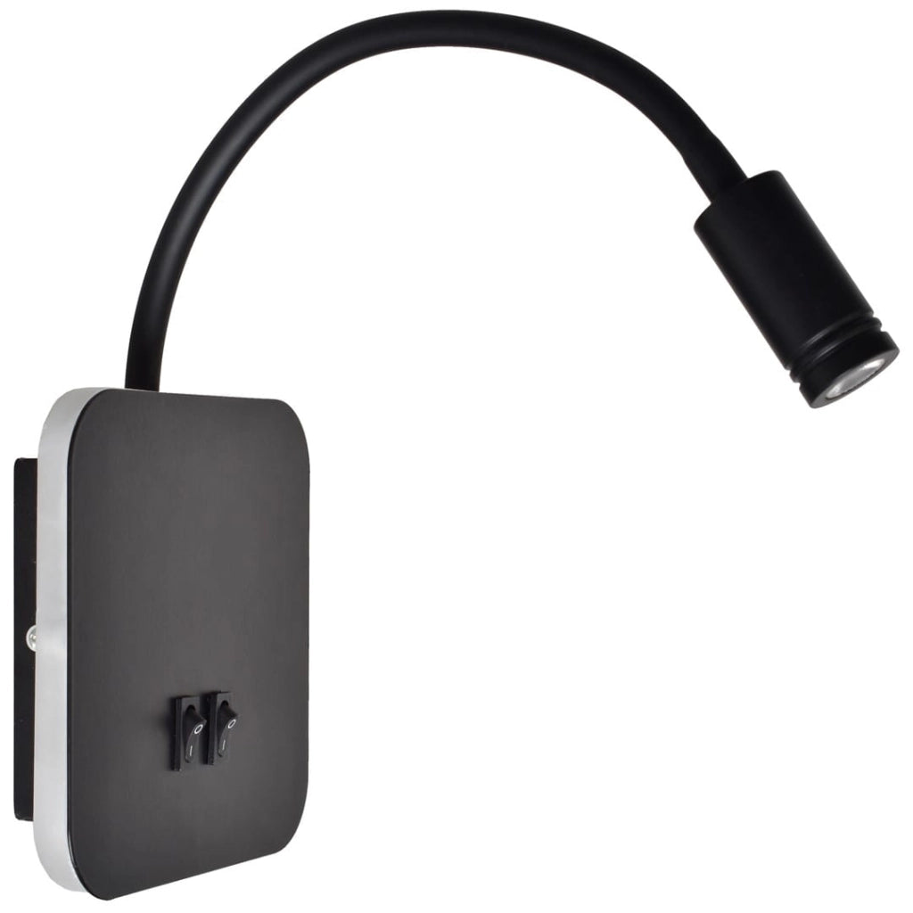 Applique LED 2x8W 4000K USB da lettura Milagro BASE ML6352