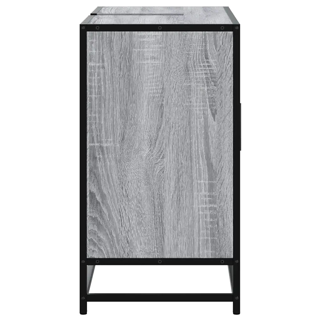 Mobile Lavabo Bagno Grigio Sonoma 60x30x60 cm Legno Multistrato