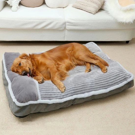 Letto per cani di medie dimensioni - Materasso per cani con cuscino - Cuscino per cani morbido - Sostegno flessibile - Lavabile in lavatrice - Migliora la qualità del sonno - Porta cani