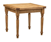 Biscottini Tavolo Country allungabile in legno massello di tiglio L90xPR90xH80 cm. Made in Italy