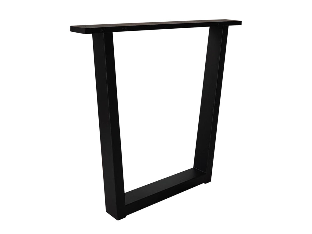 Gambe a U, Metallo, 84x71 cm, Supporto, Cavalletto, Per Piani di Tavolo, Soggiorno, Sala da Pranzo, Ufficio, Nero
