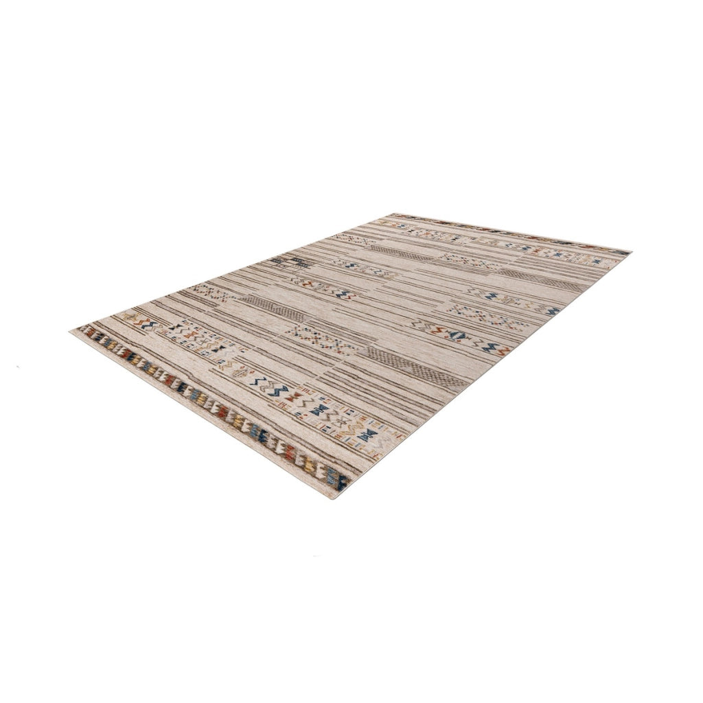 Tappeto moderno Jaka 100 in ciniglia e cotone multicolor