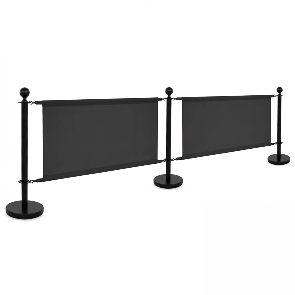 Oviala - Tela nera per divisorio per terrazza 100x69cm