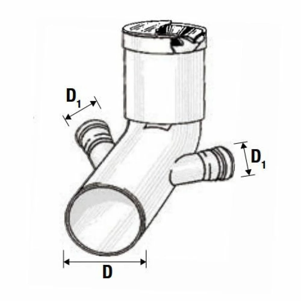 Curva wc prolungata htsbl d.090 2 attacchi d.40 b07wrlb9m8