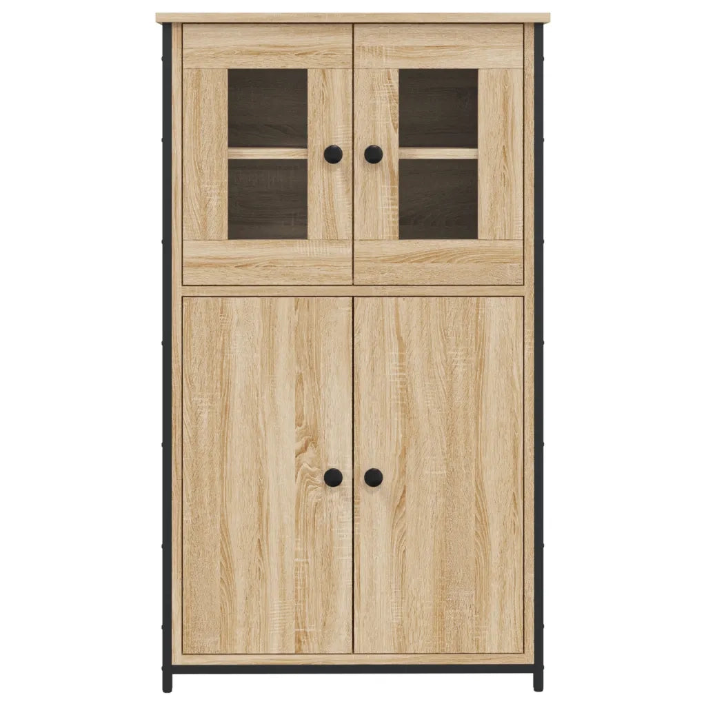 Credenza Rovere Sonoma 62x32x106,5 cm in Legno Multistrato