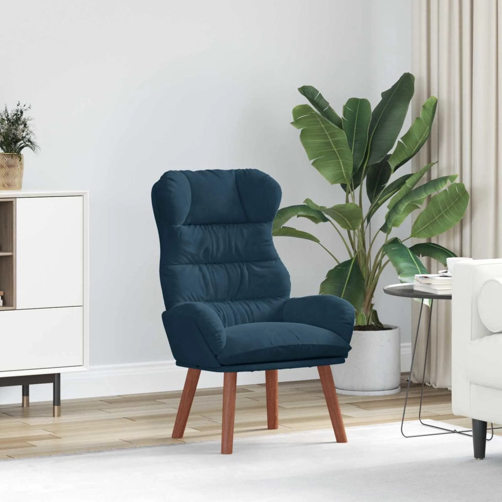 Poltrona-Divano Sedia Blu 69 x 74 x 93 cm Velluto 180521