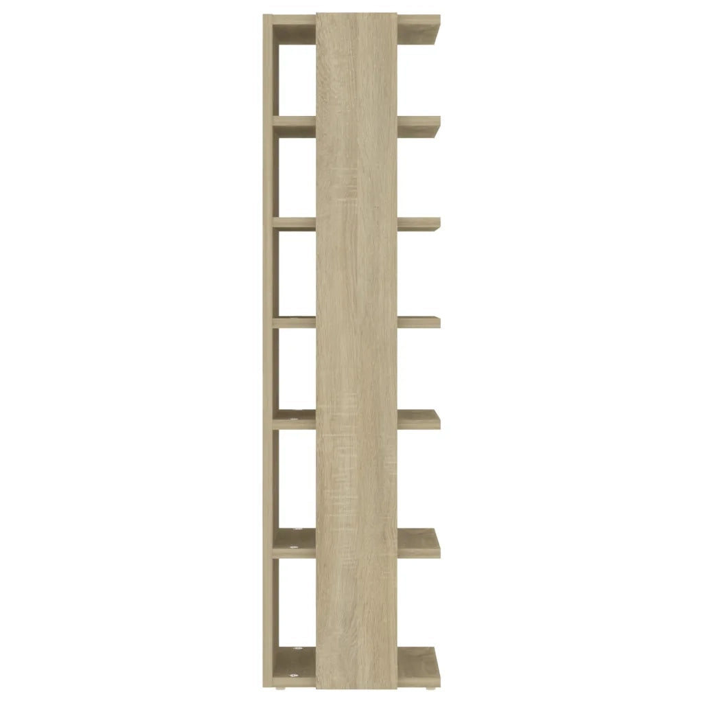 Scarpiera-Scaffale per scarpe Rovere Sonoma 27,5x27x102 cm in Legno Multistrato