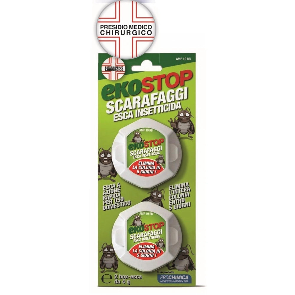 Trappola scarafaggi blister blatte esca insetticida casa fessure nido ekostop