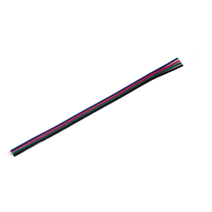 Connettore LED RGB 10mm unilaterale con cavo 10cm Ecolight