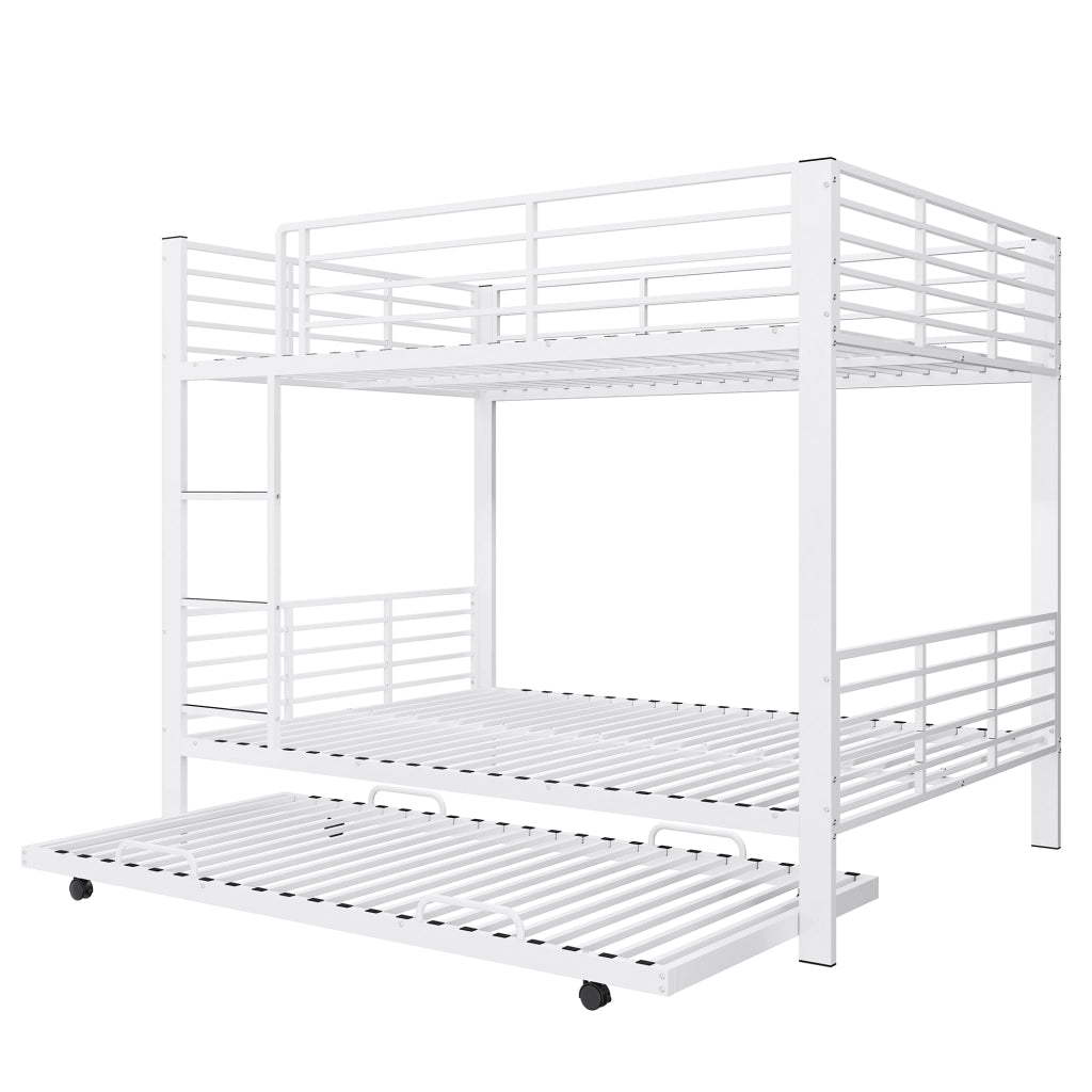 letto a castello metallo bianco opaco 140 x 200 cm