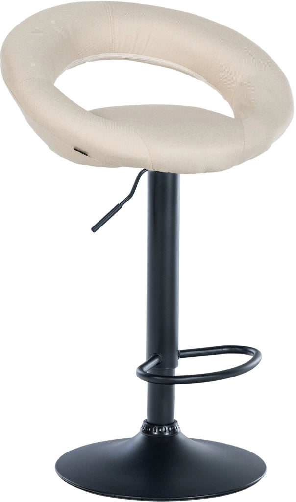 Barhocker Olinda Stoff schwarz