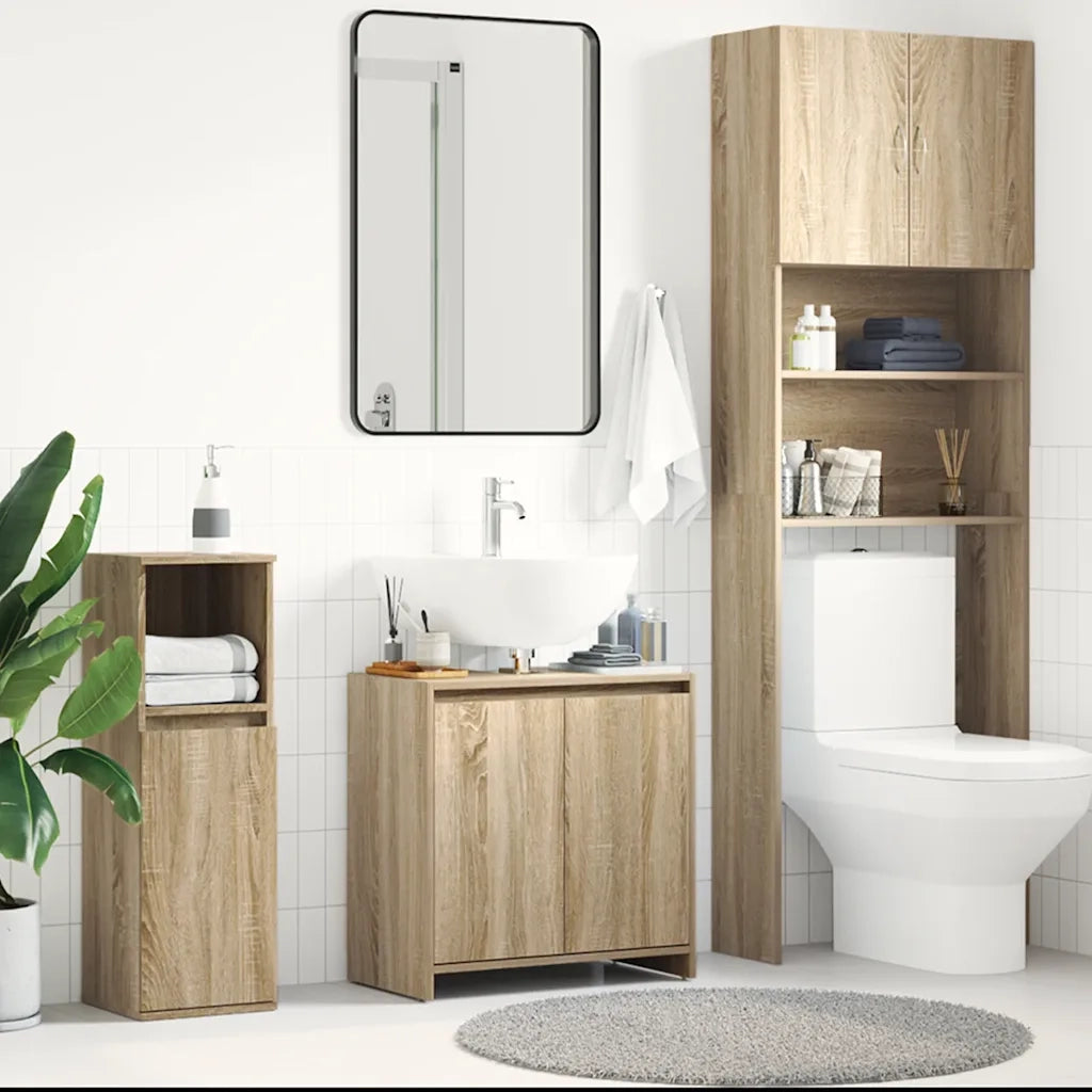 Mobile da Bagno Rovere Sonoma 60x33x61 cm Legno Multistrato 802645