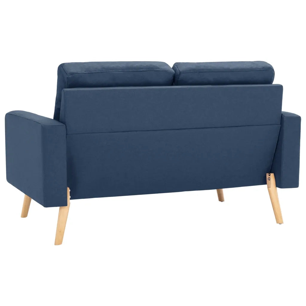 Set Divani 2 pz in Tessuto Blu cod mxl 19019