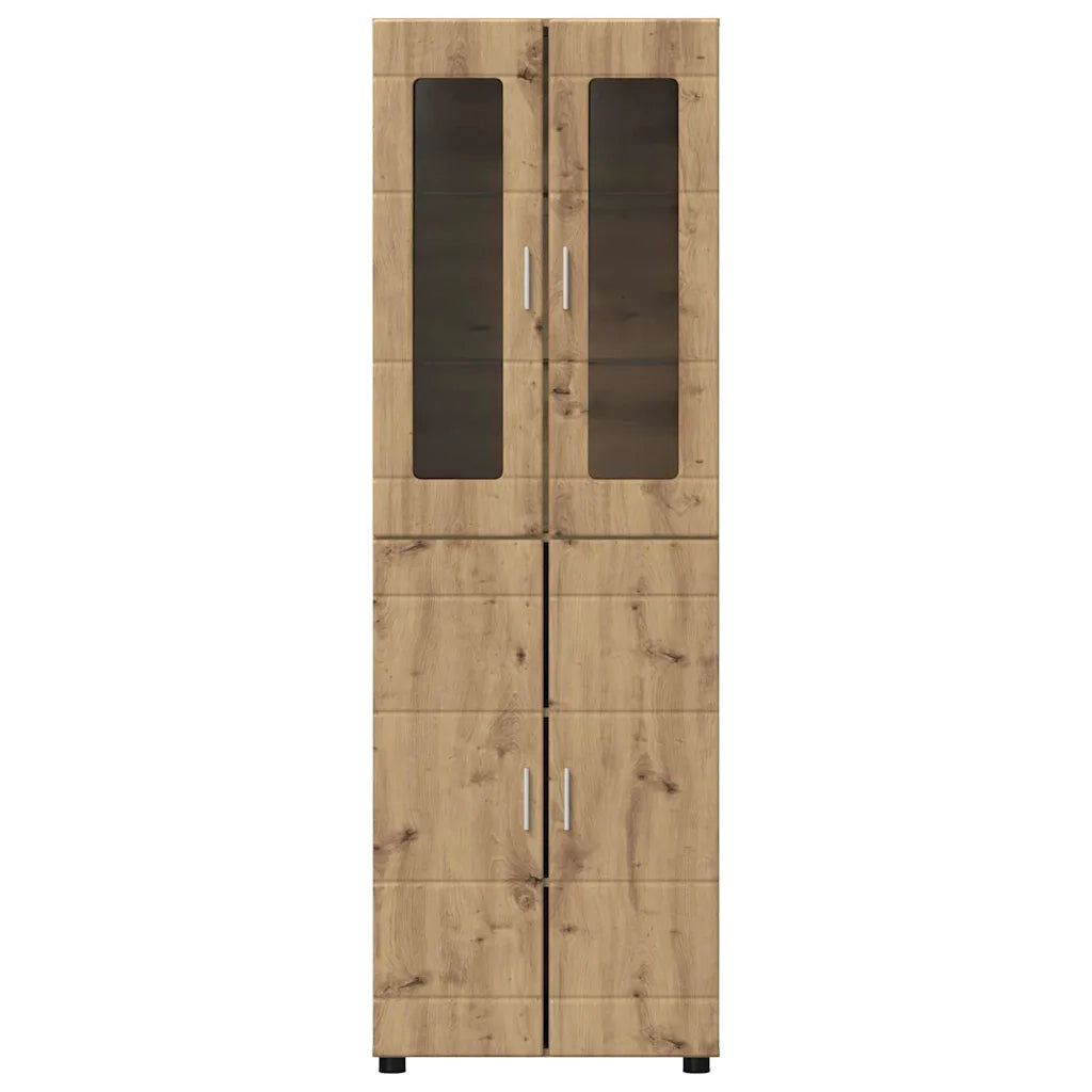Credenza con porta FLORIN Rovere artigianale 60 x 35 x 182 cm