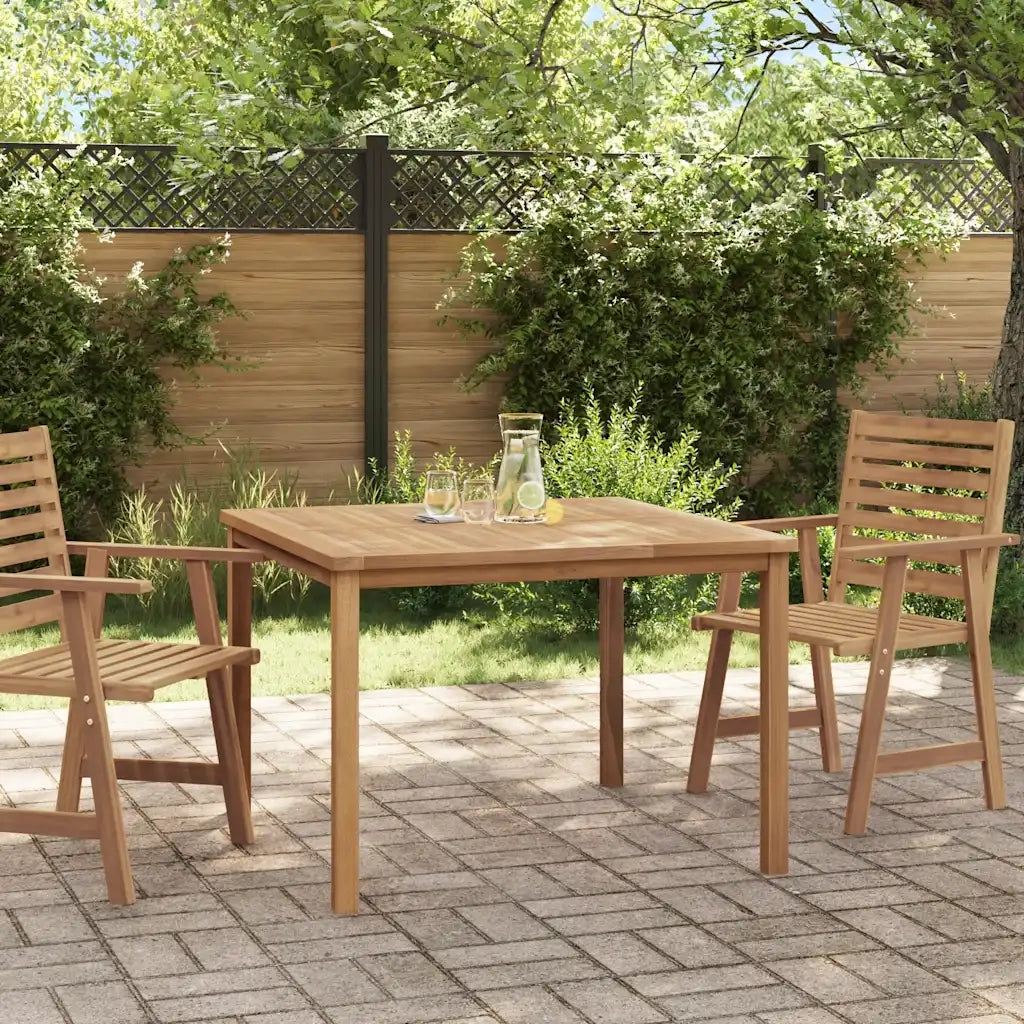 Tavolo da Pranzo per Giardino 110x110x77 cm in Massello di Teak cod mxl 78098