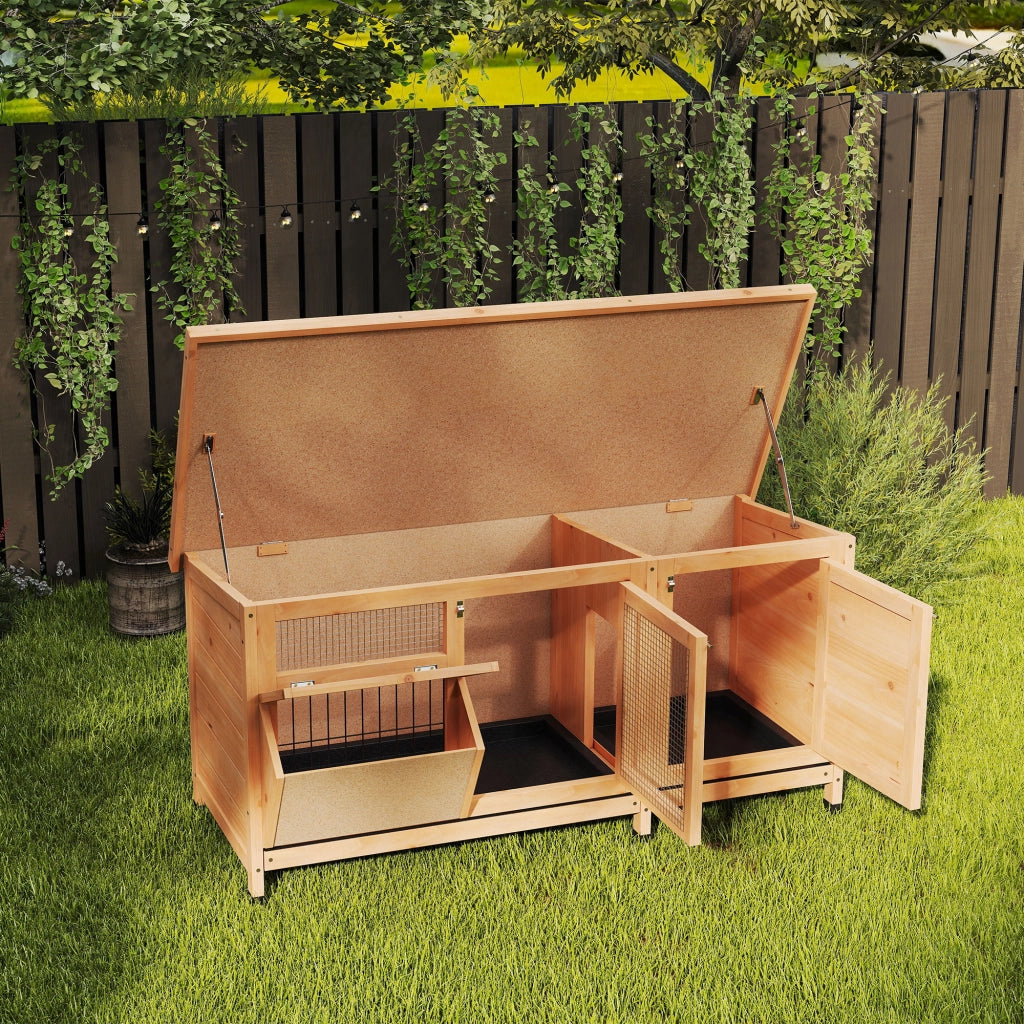 Gabbia per Conigli ¨C zephmum ¨C Giallo 112x50x54 cm