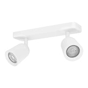 Faretti E Spot Moderno Camaldoli Acciaio Bianco 2 Luci Gu10 Ip20