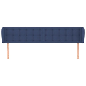 Testiera ad Orecchio Blu 183x23x78/88 cm in Tessuto 3117598