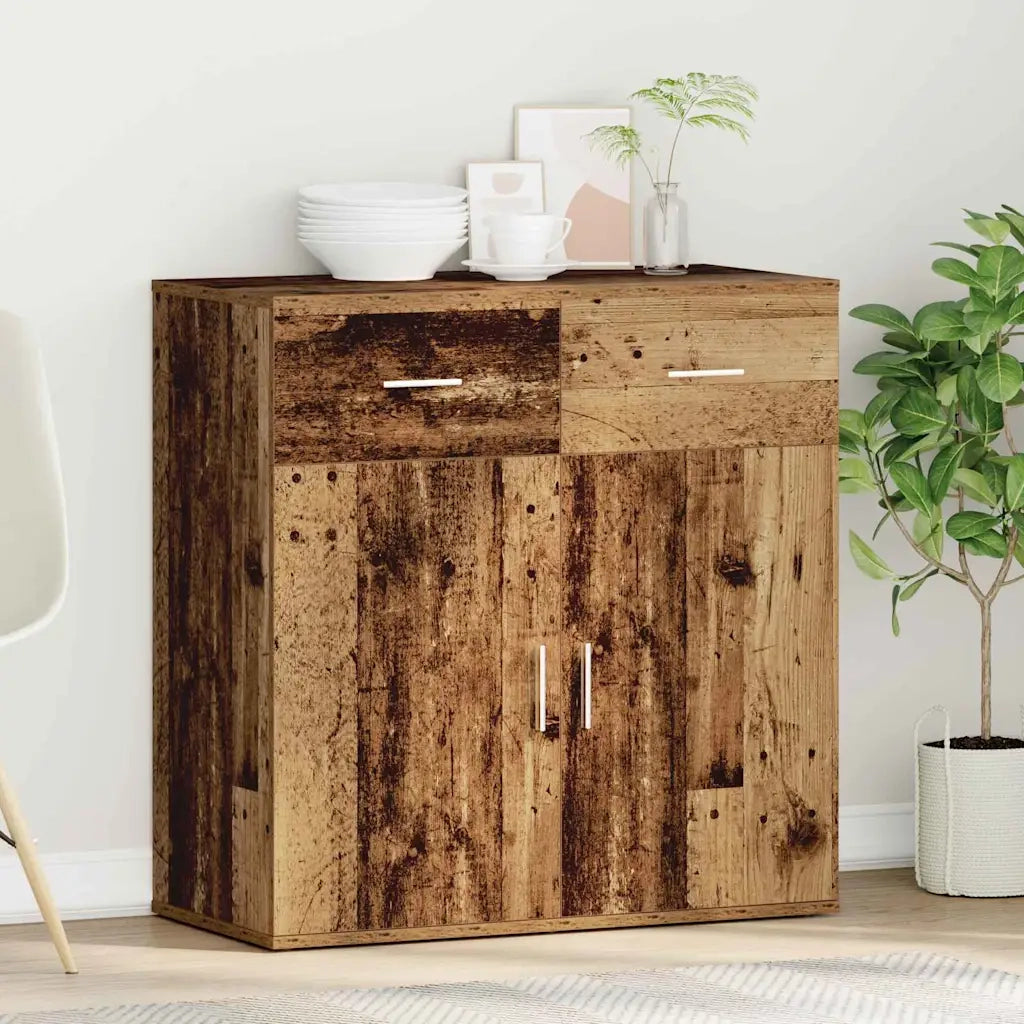 vidaXL Credenza Legno vecchio 79 x 38 x 80 cm Legno multistrato