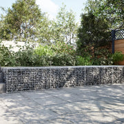 Cesto Gabbione con Copertura 300x100x50 cm in Ferro Zincato 3295180