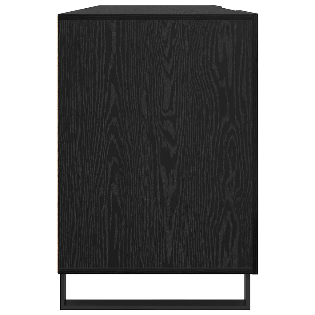 Scrivania Rovere nero 140 x 50 x 75 cm Legno multistrato