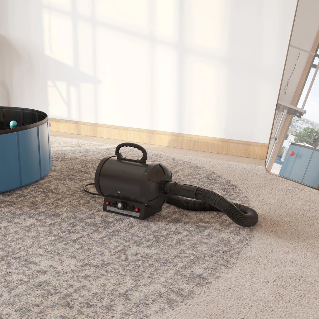 Asciugacapelli per Cani 2800W con Temperatura Regolabile ¨C zephmum ¨C 40x16x20 cm Nero