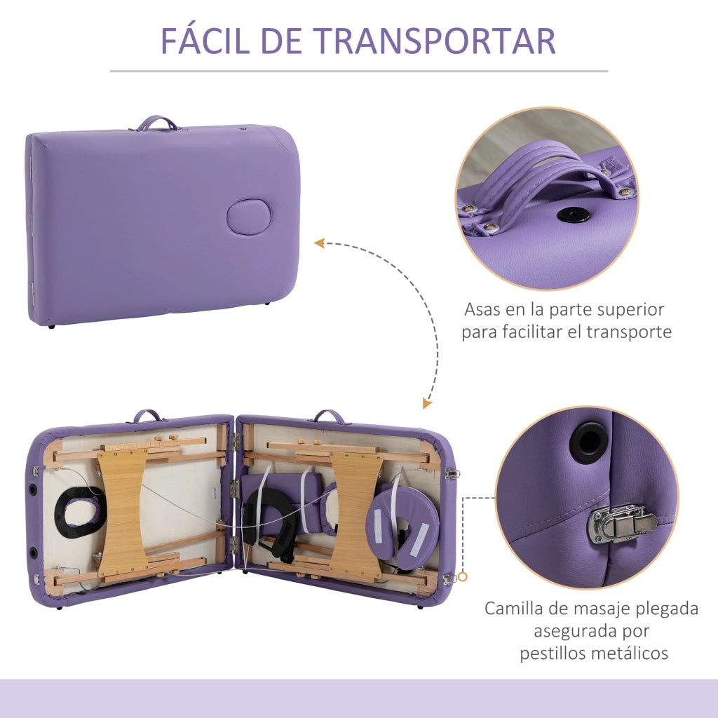 Tavolo Pieghevole Regolabile ¨C zephmum ¨C 210x81cm Viola