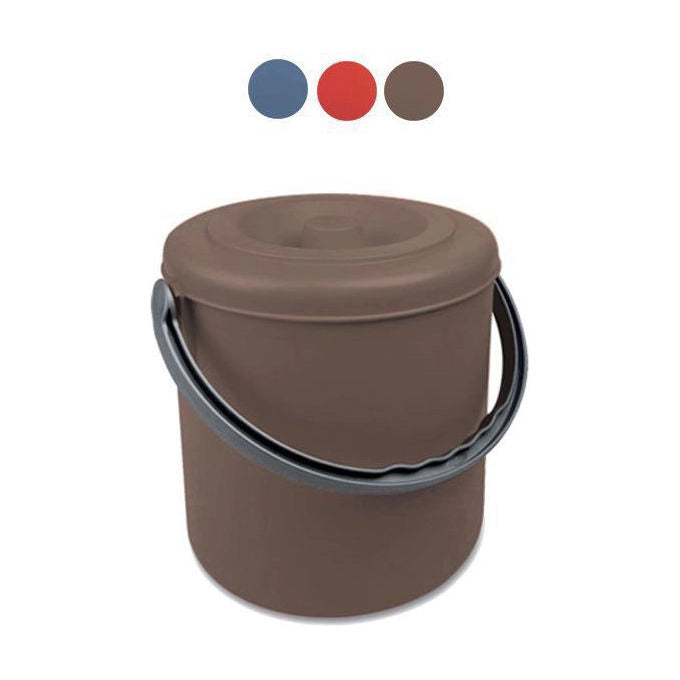 Stefanplast Pattumiera Tonda Eureka Rosso Sunset 25 Litri