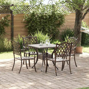 Set di Tavolo da Giardino 5 pcs Bronzo Alluminio pressofuso 3334736
