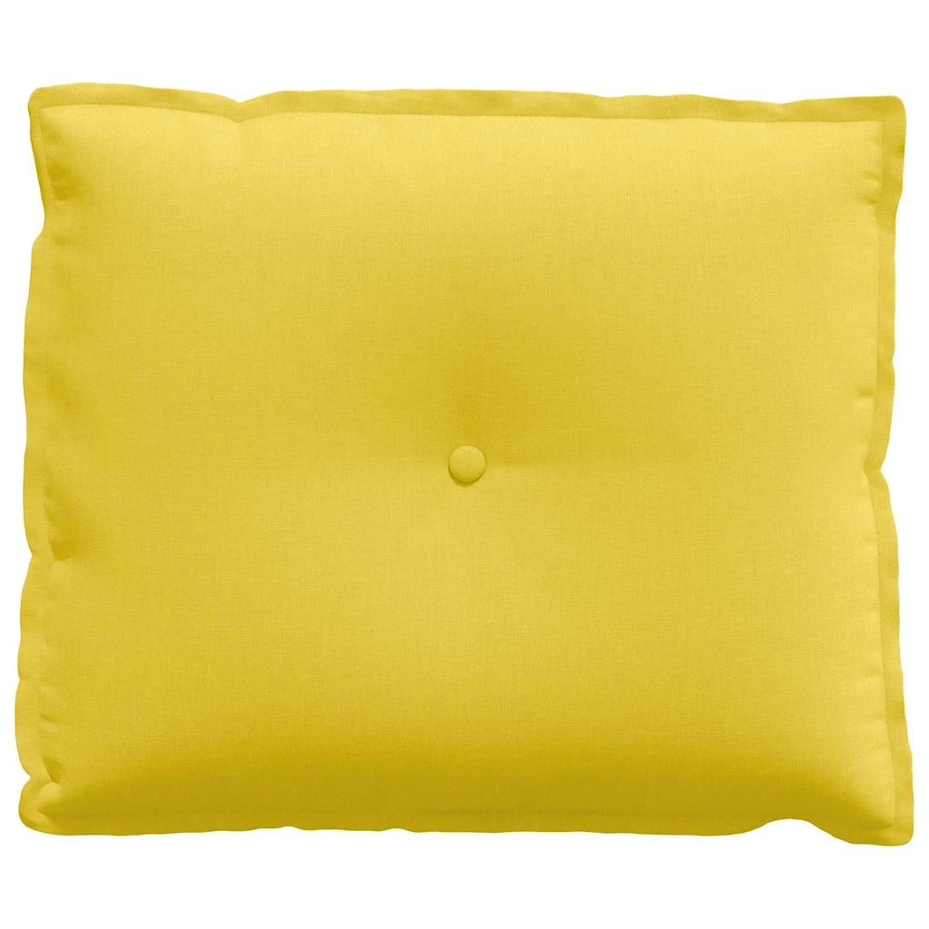 Cuscino per Schiena | Cuscino dorsale Giallo Chiaro 60 x 19 x 50 cm Tessuto