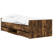 Telaio del letto con storage Rovere Fumo 80 x 200 cm 3429511