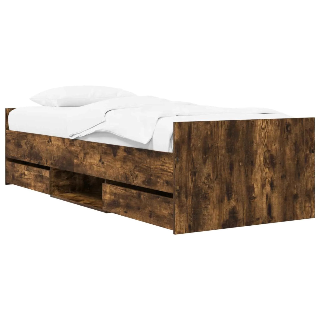 Struttura del letto Rovere Fumo Legno ingegnerizzato 3429511