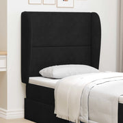 Orecchia della Testata Nero 80 x 23 x 6 cm Velluto 346572