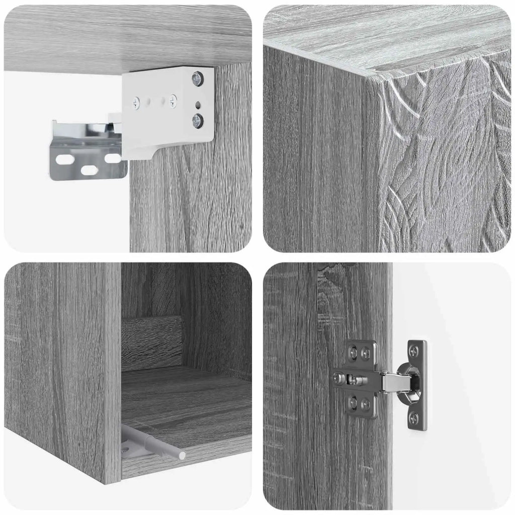 Mobiletto a muro 33 x 34,5 x 90 cm Legno ingegnerizzato 898761