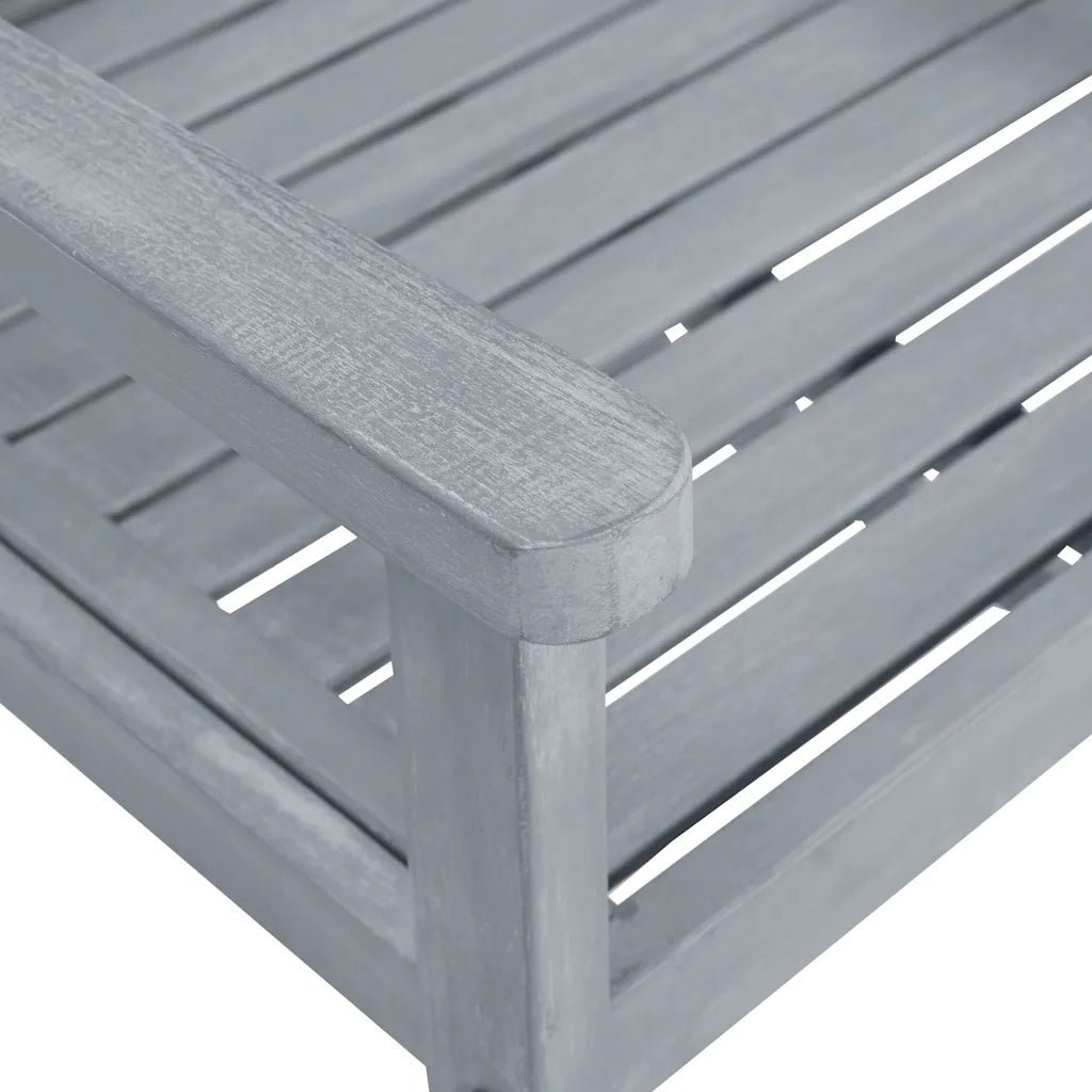 Sedie da Giardino con Cuscini 6 pz in Massello di Acacia Grigie cod mxl 76244