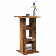 Tavolo Bar Portaoggetti Legno Antico 60x60x102cm in Multistrato 854335