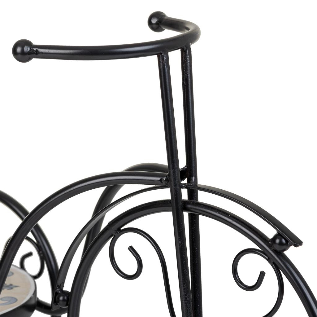 Supporto bici in mosaico Beige e ferro battuto 53x23,5x36h