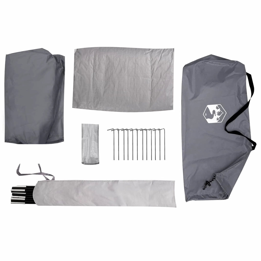 Tenda da backpacking Grigio e arancione 222 x 85 x 125 cm 42017417