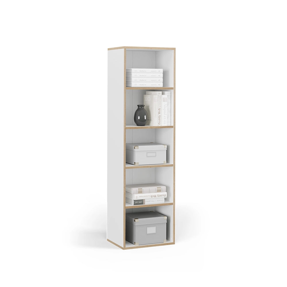 Vicco Libreria Bianco 40 x 140 cm con 5 scomparti